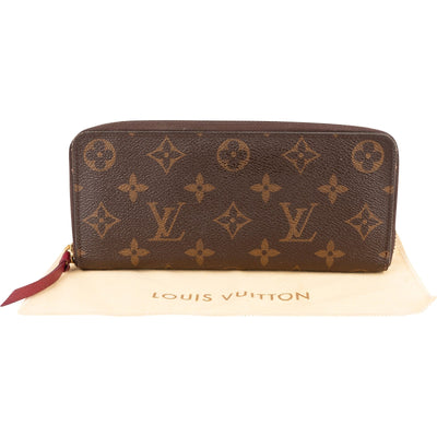 Louis Vuitton Monogram Canvas Clemence Zippy Wallet