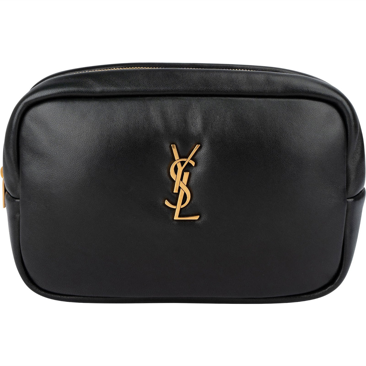 Yves Saint Laurent Soft Calfskin Leather Pouch Bag