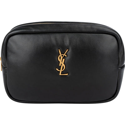 Yves Saint Laurent Soft Calfskin Leather Pouch Bag