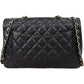 Chanel Quilted Caviar Leather Jumbo Single Flap Crossbody Bag