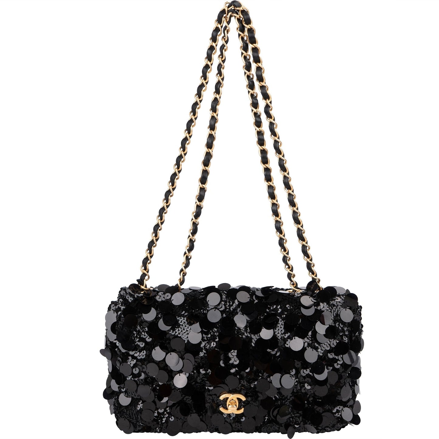 Chanel Limited Sequin Classic Medium Single Flap Crossbody Bag