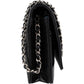 Chanel Patent Leather Quilted Boy Wallet On Chain Crossbody Bag