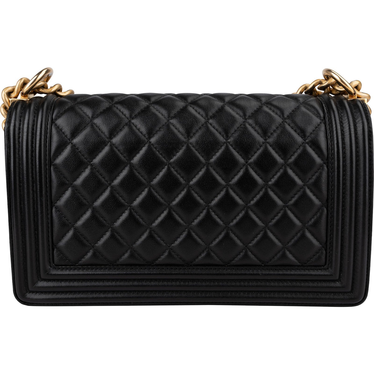 Chanel Quilted Lambskin Medium Boy Crossbody Bag