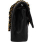 Chanel Quilted Lambskin 24K Gold Medium Double Flap Shoulder Bag