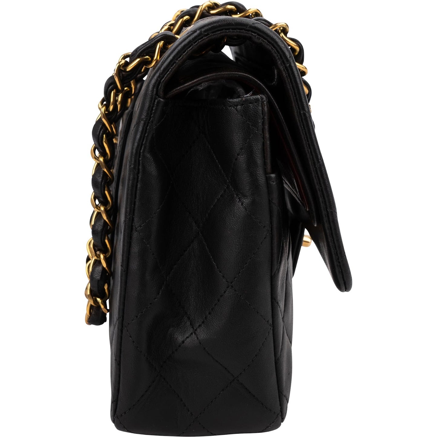 Chanel Quilted Lambskin 24K Gold Medium Double Flap Shoulder Bag