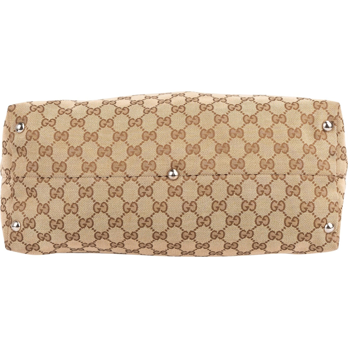 Gucci Monogram GG Horsebit Tote Shoulder Bag