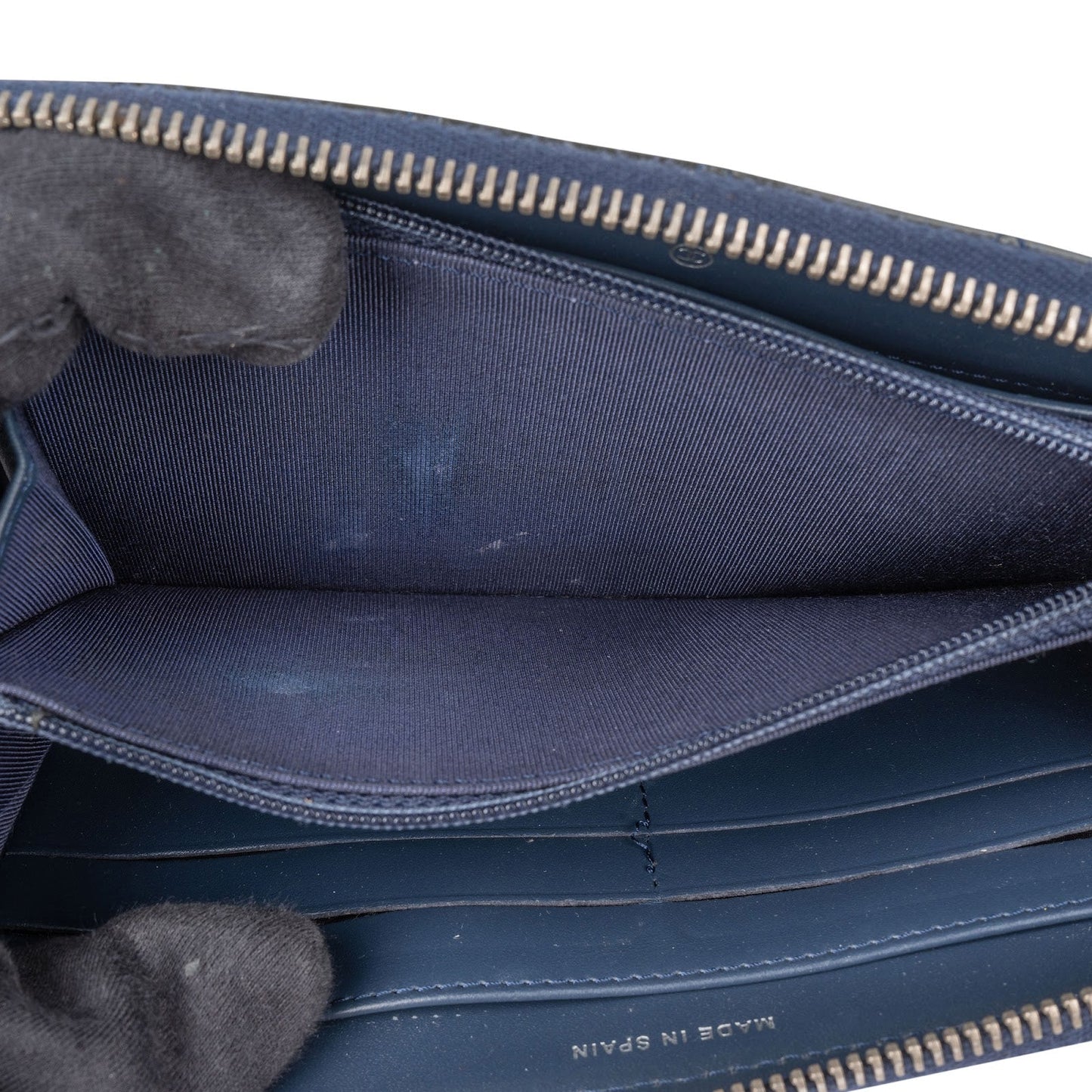 Chanel Quilted Patent Leather CC CC Wallet