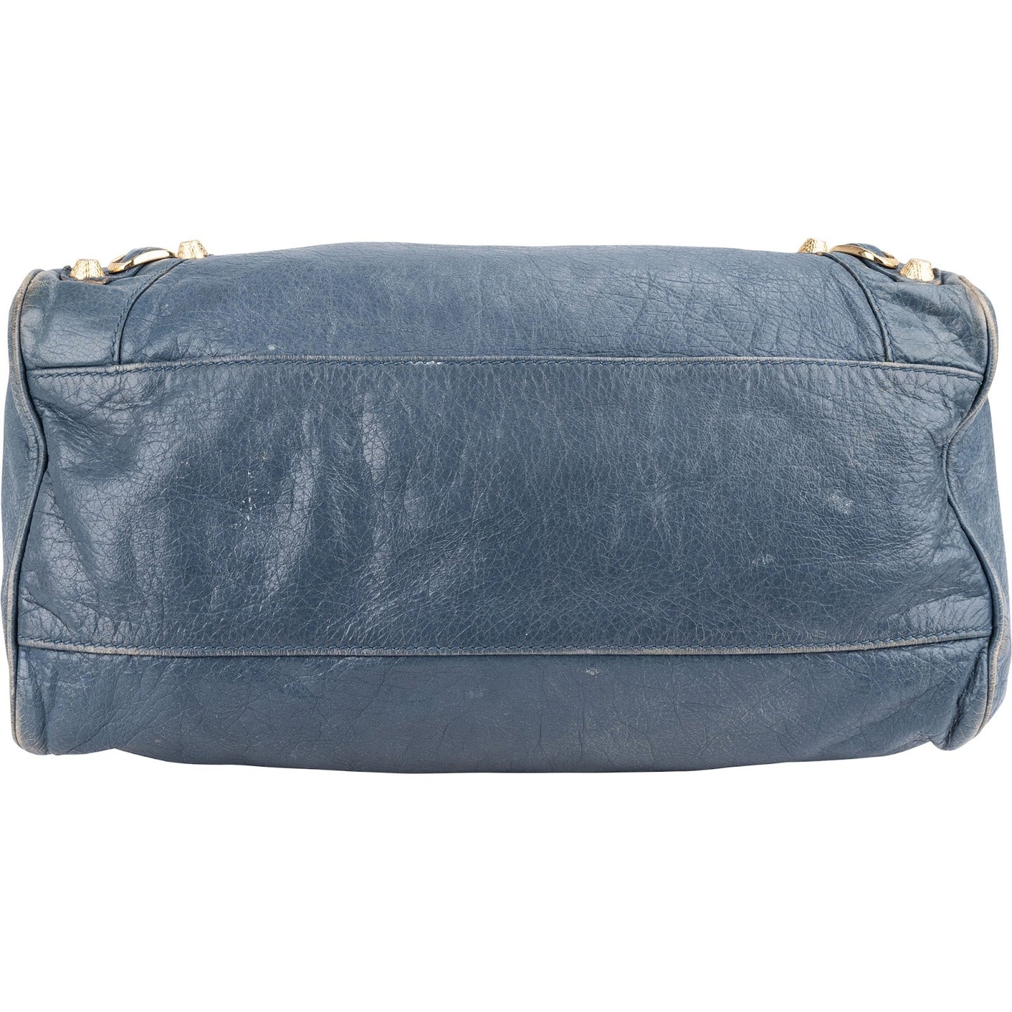 Balenciaga Blue Leather City Handbag