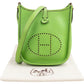 Hermès Vert Clemence Leather Evelyne PM Crossbody Bag