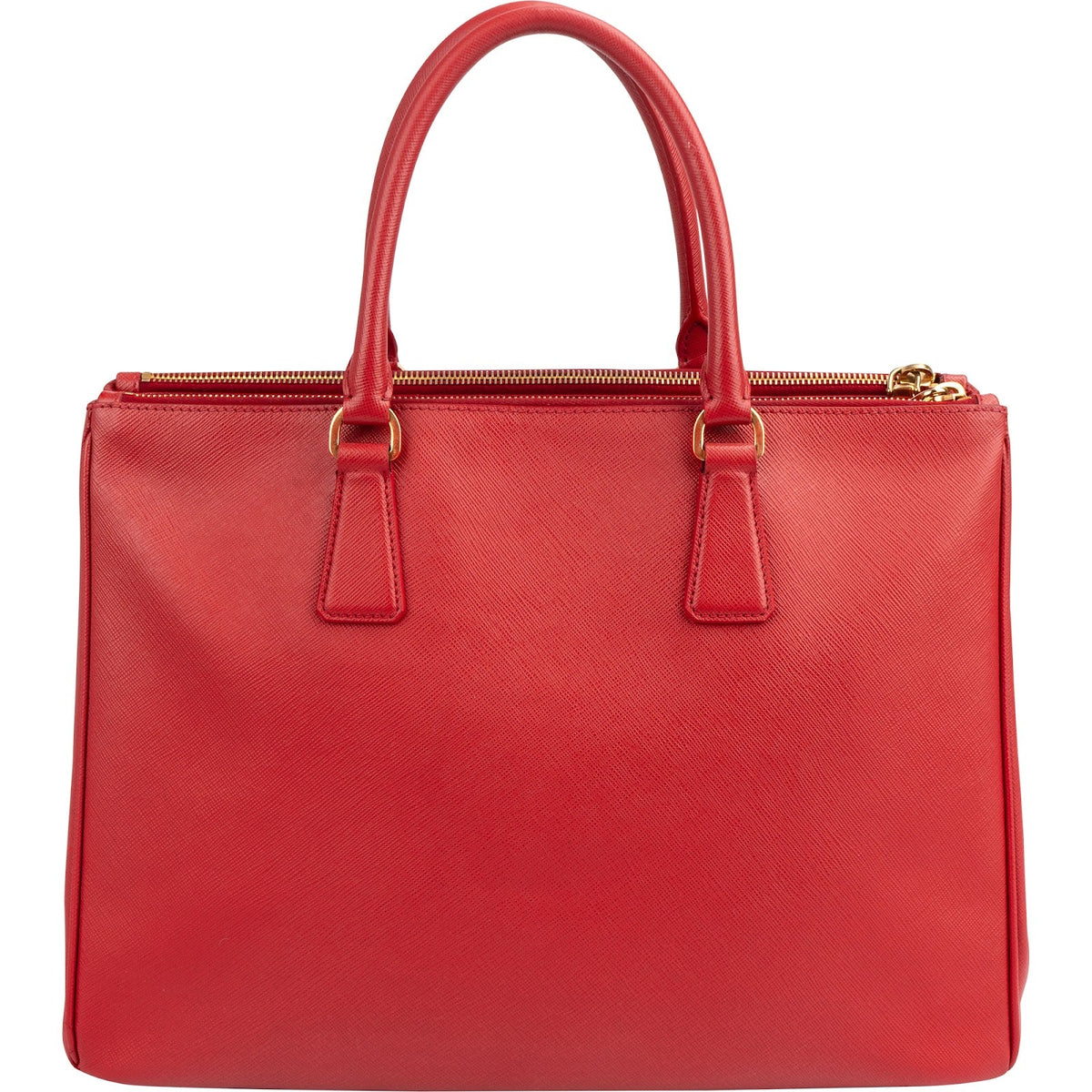 Prada Galleria Tote aus rotem Saffiano-Leder – Ansicht 5