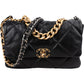 Chanel 19 Quilted Lambskin Leather Jumbo Single Flap Crossbody Bag