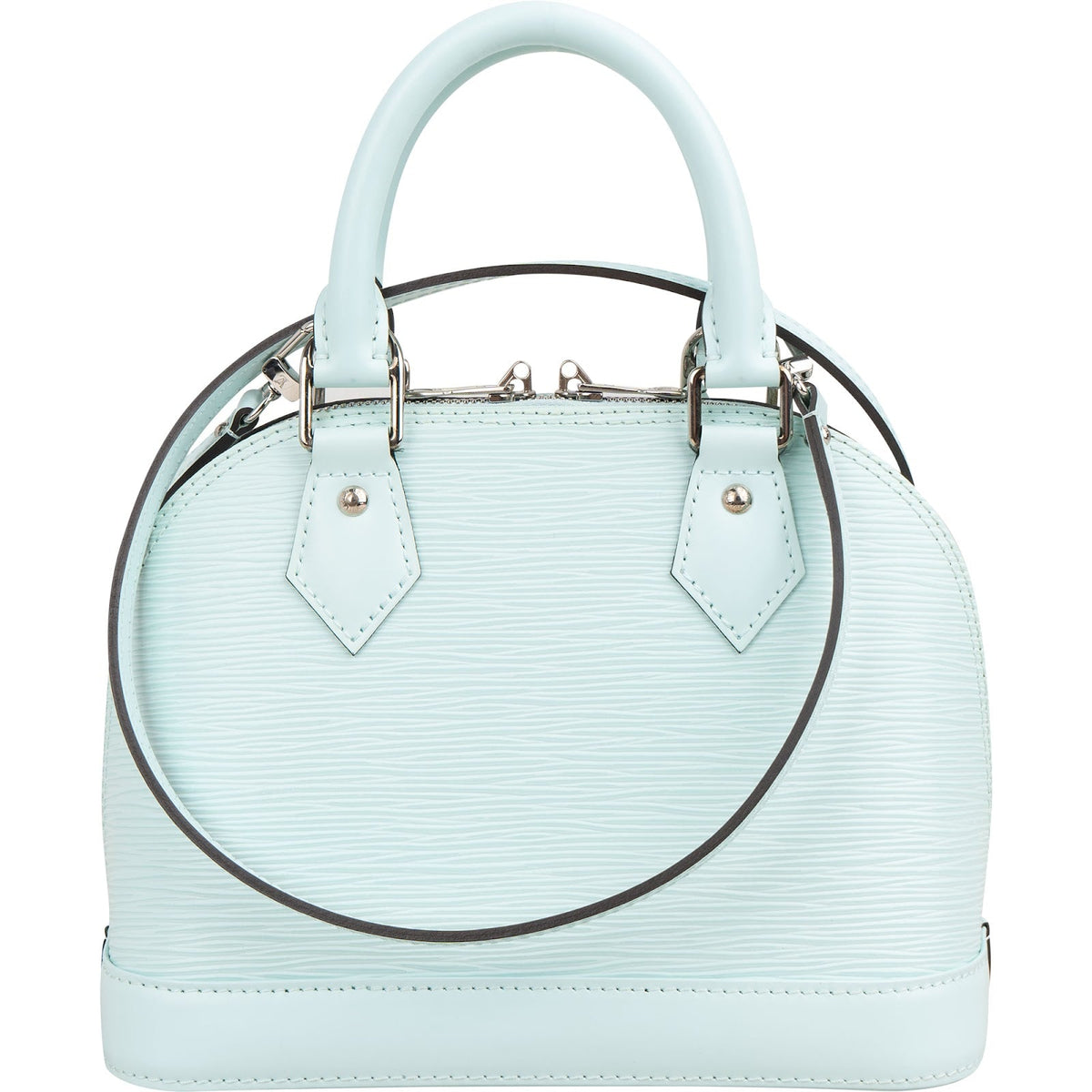 Louis Vuitton Light Blue Epi Leather Alma BB Handbag