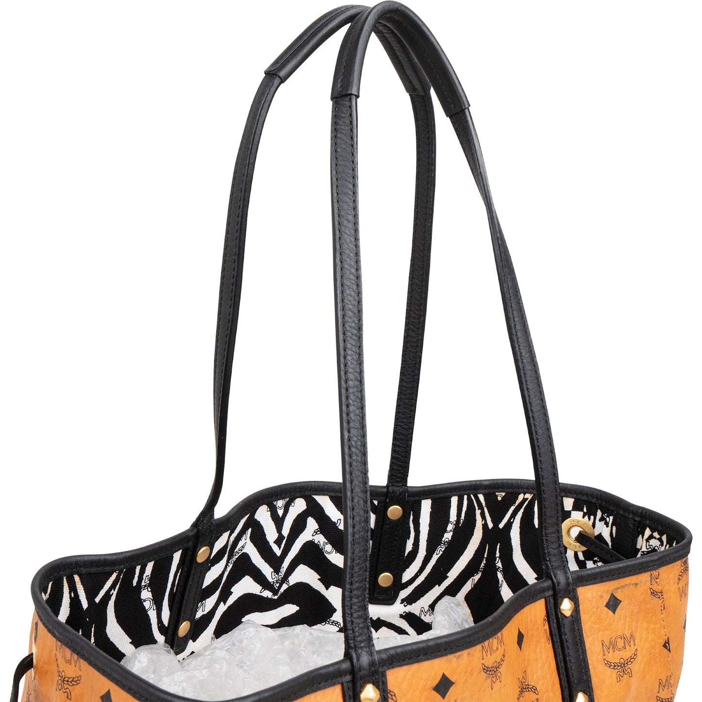 MCM Monogram Visetos Liz Reversible Shopper Shoulder Bag