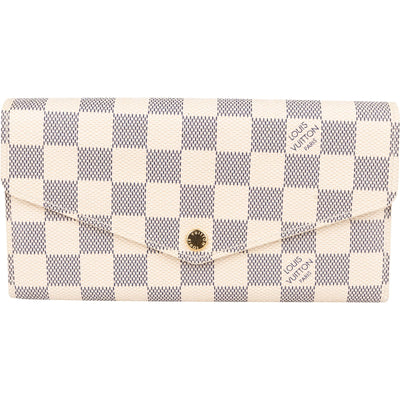 Louis Vuitton Monogram Damier Azur Sarah Wallet