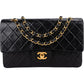 Chanel Quilted Lambskin 24K Gold Medium Double Flap Shoulder Bag