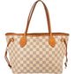 Louis Vuitton Monogram Damier Azur Canvas Neverfull PM Shoulder Bag