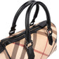Burberry Nova-Check Monogram Boston Handbag