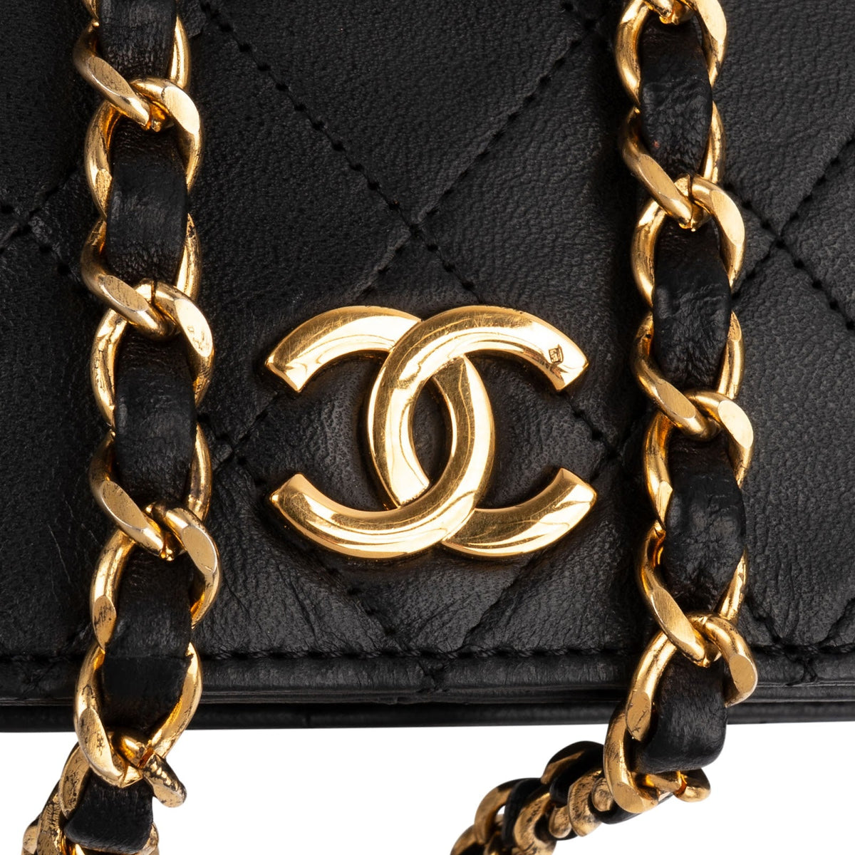 Chanel Quilted Lambskin 24K Gold Single Flap Crossbody Bag