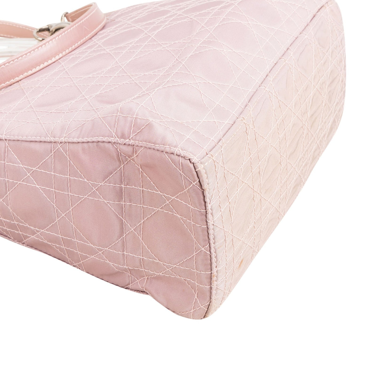 Christian Dior Nylon Cannage Transparent  Lady Dior Handbag