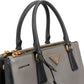 Prada Bicolor Saffiano Leather Galleria Handbag