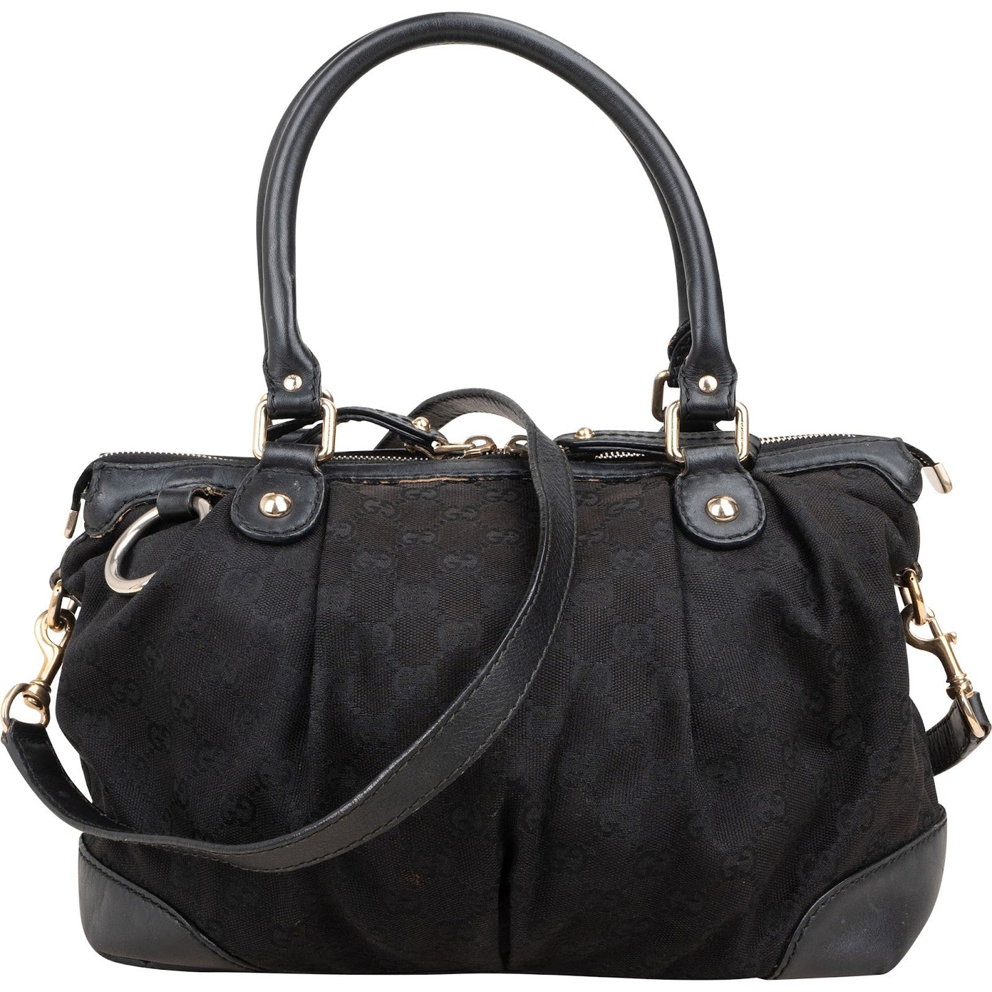 Gucci Monogram GG Canvas Sukey Satchel Handbag