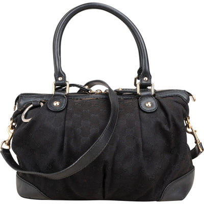 Gucci Monogram GG Canvas Sukey Satchel Handbag