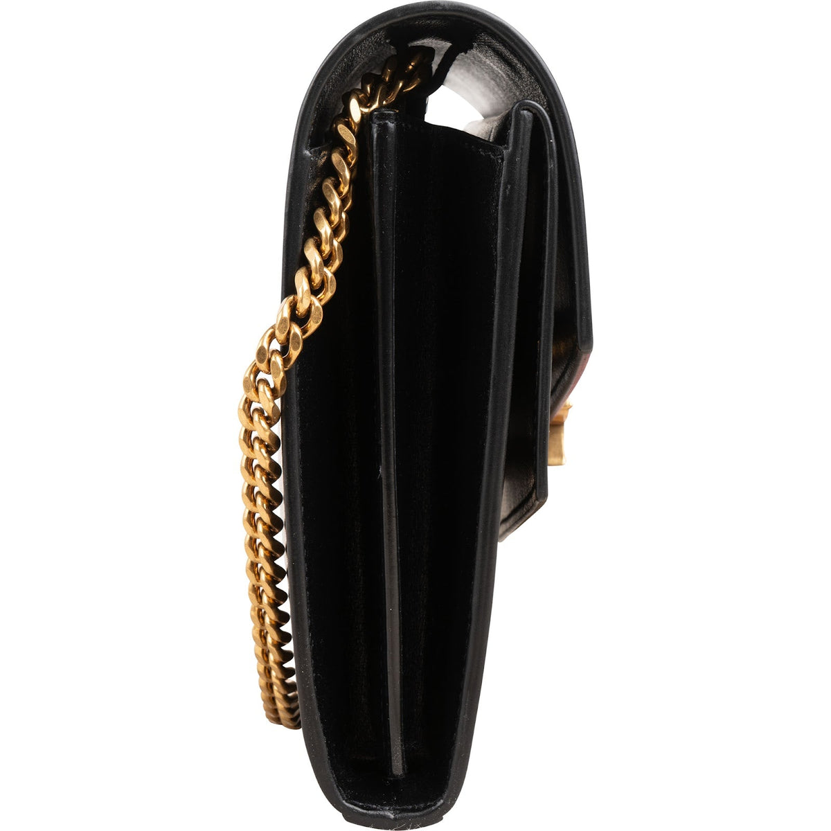 Saint Laurent Smooth Leather Sulpice Wallet On Chain Crossbody Bag