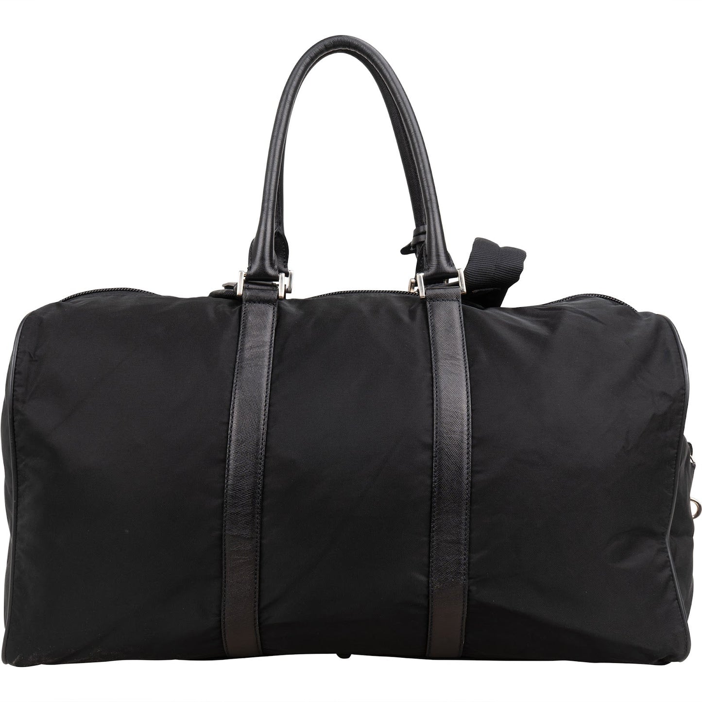 Prada Nylon Triangle Duffle Weekender 50 Travel Bag