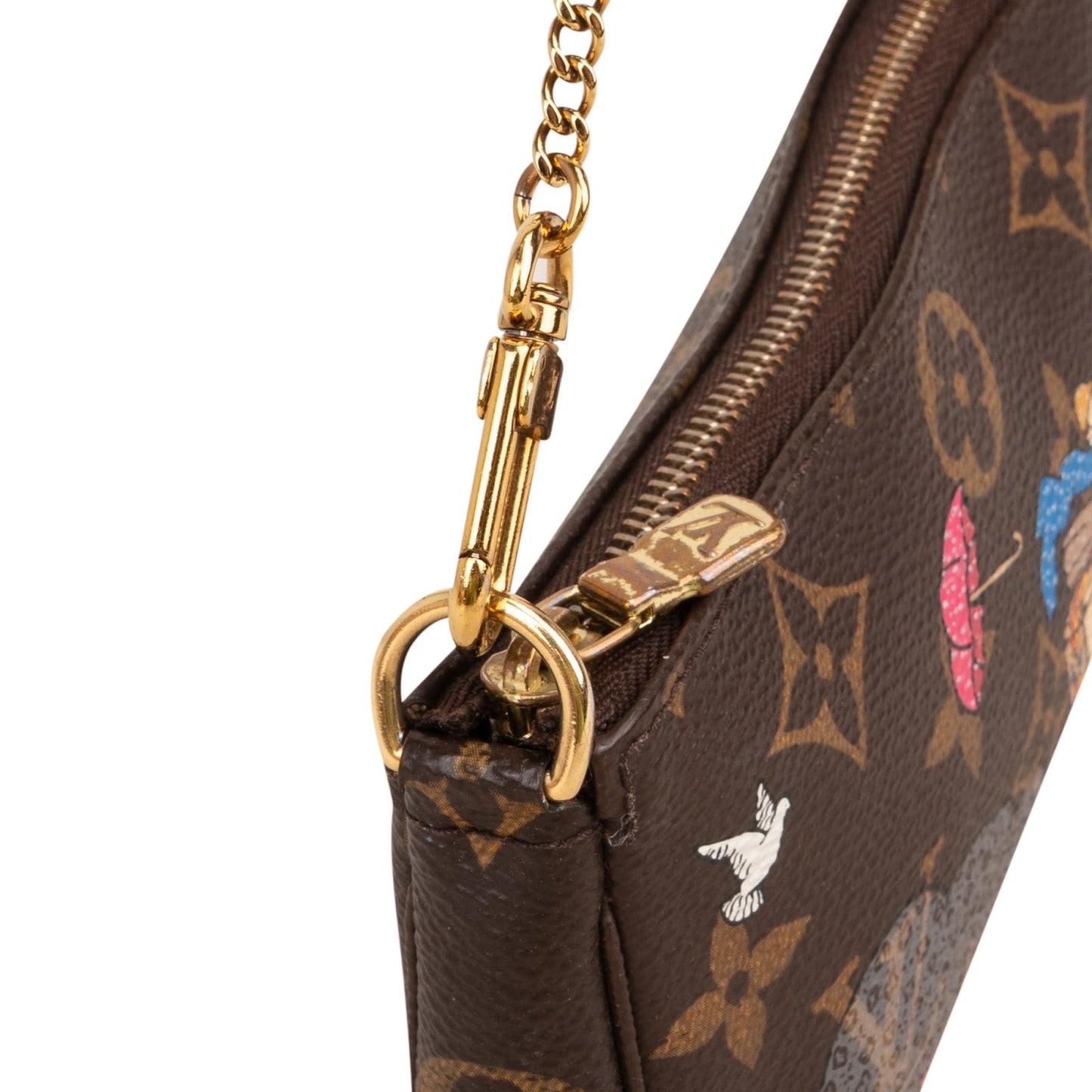 Louis Vuitton Limited Monogram Illustre Evasion Mini Pochette Accessoires Handbag