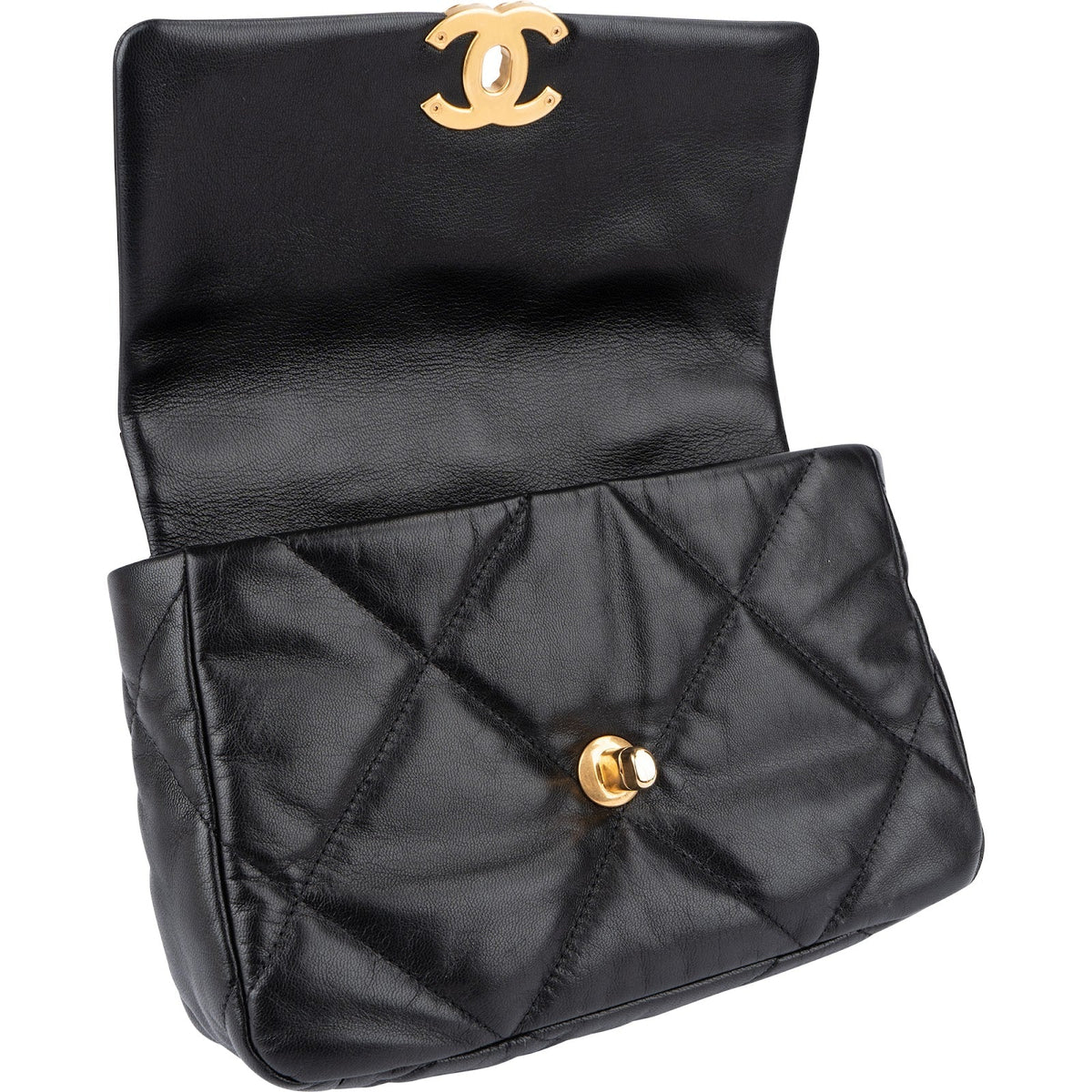 Chanel 19 Quilted Lambskin Single Flap Crossbody Bag