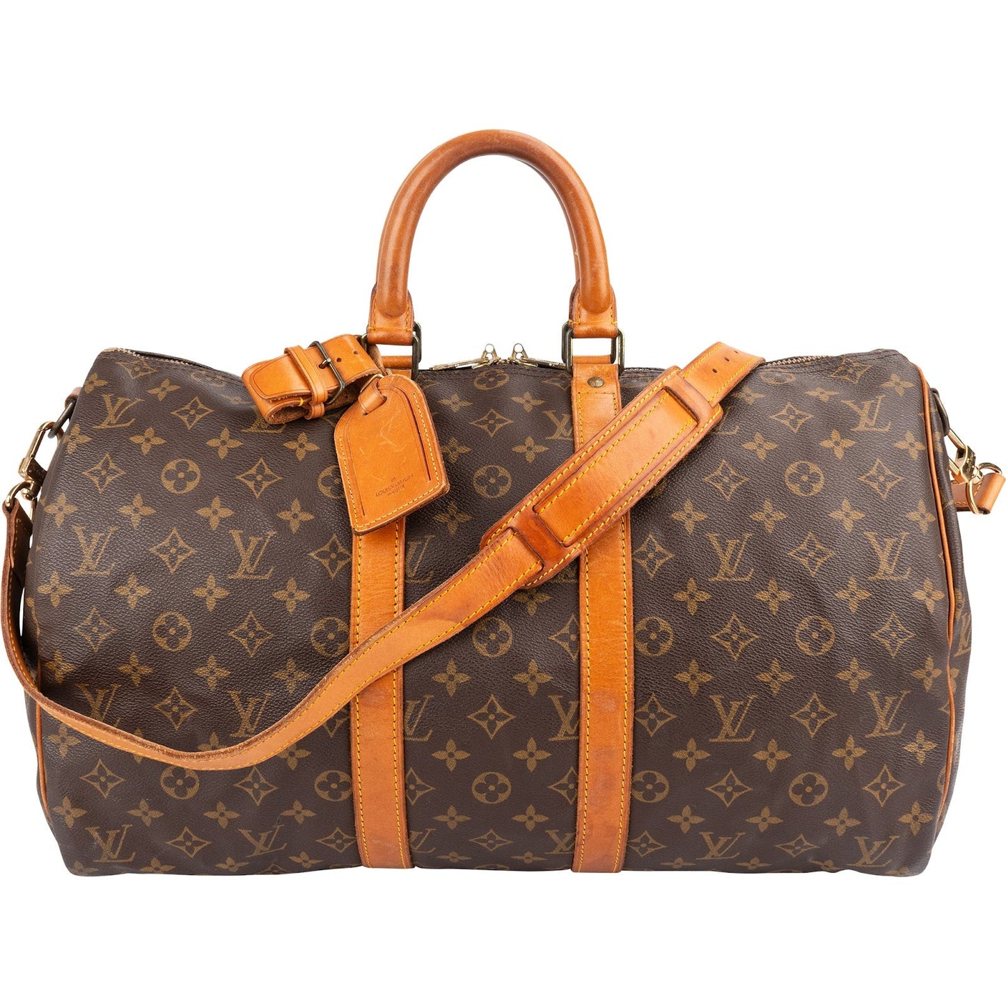Louis Vuitton Monogram Canvas Keepall 45 Bandoulière Travel Bag