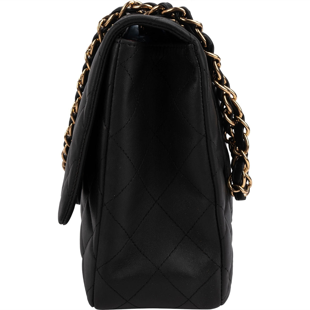 Chanel Quilted Lambskin Jumbo Single Flap Shoulder Crossbody Bag