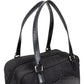 Prada Tessuto Patent Leather Emblem Satchel Handbag