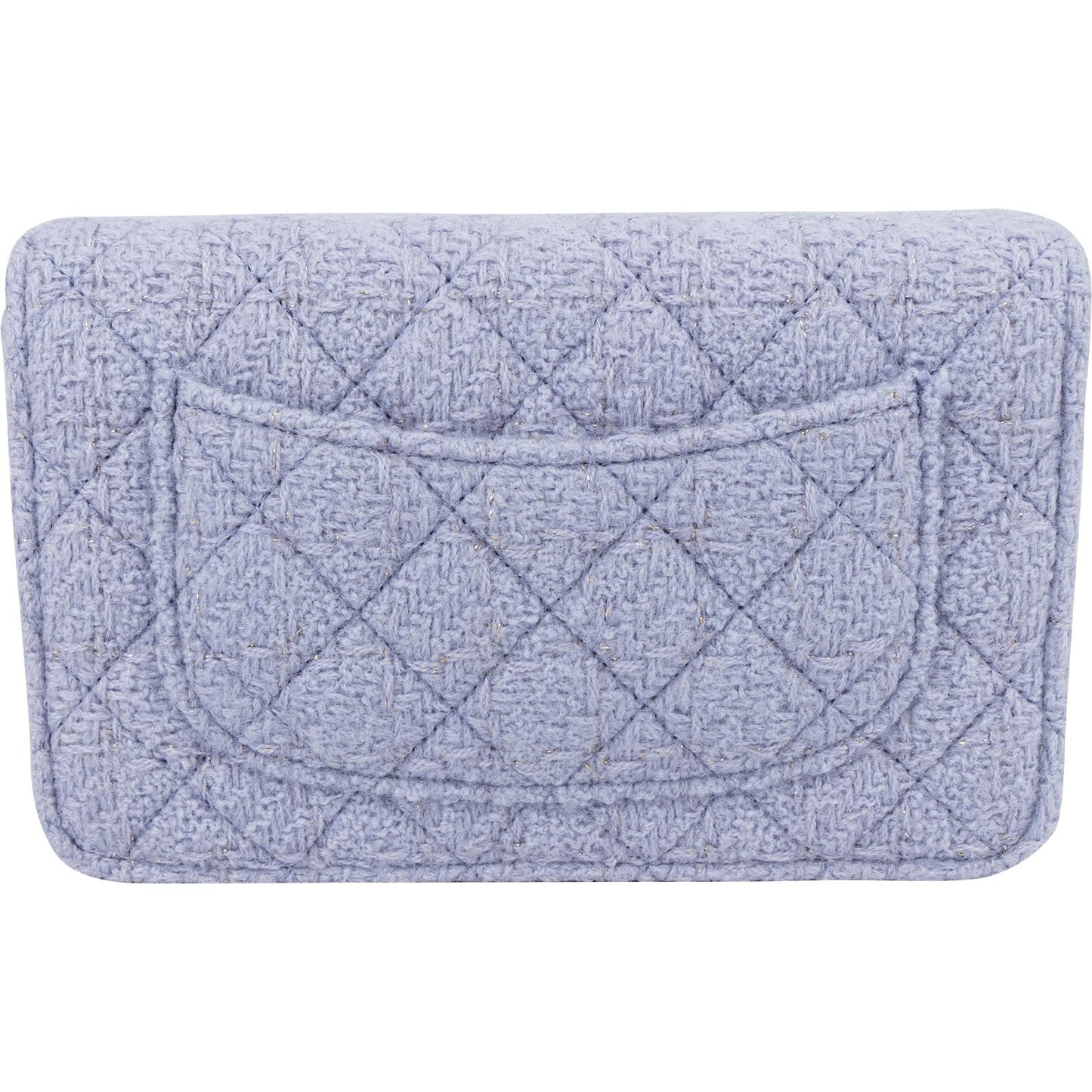 Chanel Quilted Tweed Wallet on Chain Crossbody Bag