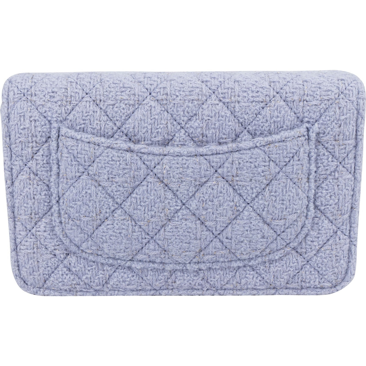 Chanel Quilted Tweed Wallet on Chain Crossbody Bag
