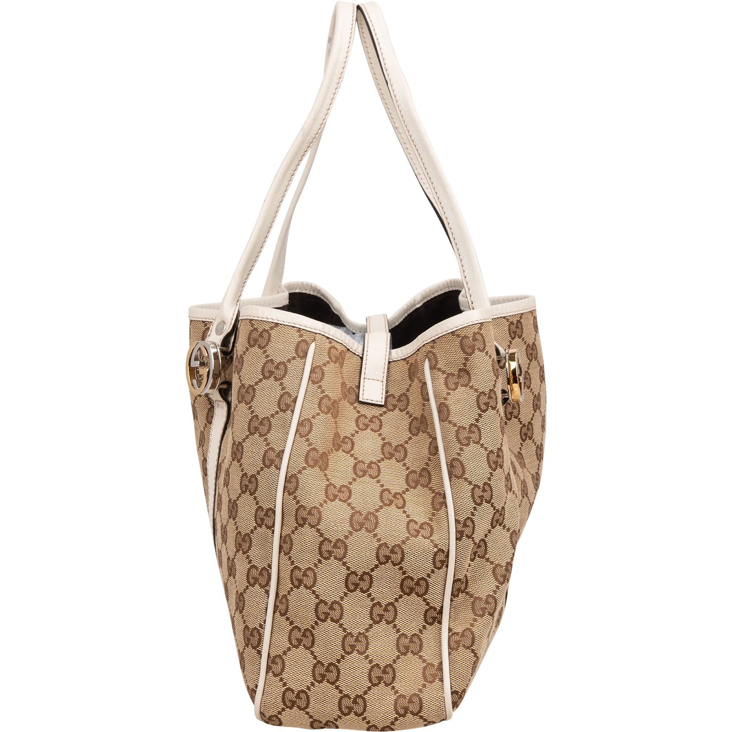 Gucci Monogram GG Twin Interlocking G  Shoulder Bag