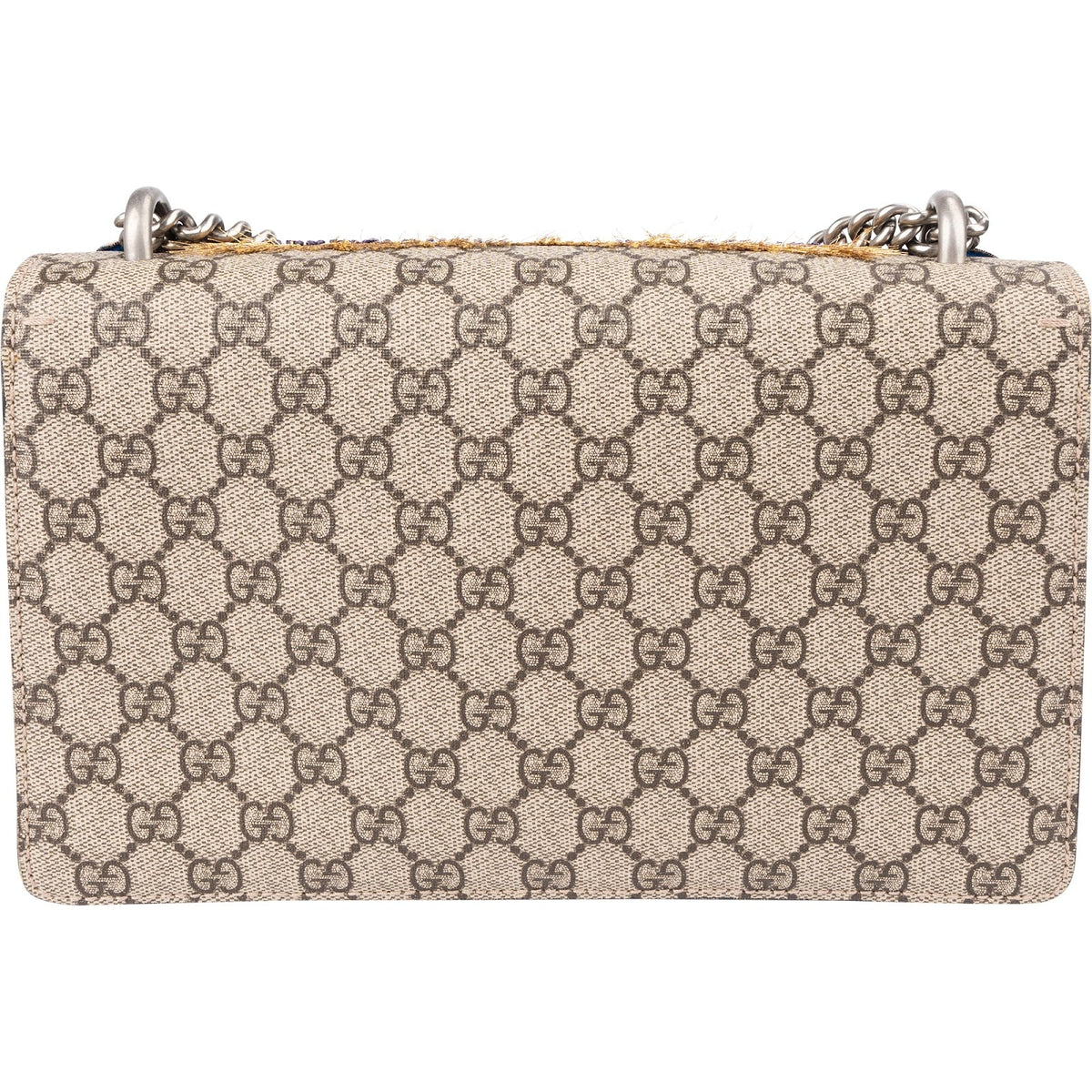 Gucci Limited Monogram GG Supreme Canvas Embroidered Dionysus Shoulder Crossbody Bag