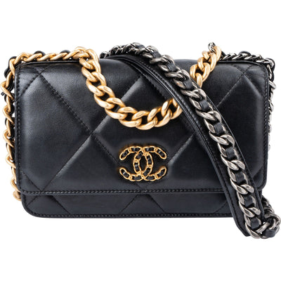 Chanel 19 Quilted Lambskin Chanel Wallet On Chain Crossbody Bag