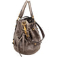 Miu Miu Drawstring Satchel aus Vitello-Lux-Leder – Ansicht 3