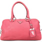 Prada Grained Leather Bauletto Handbag