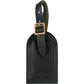Louis Vuitton Dark Green Leather Luggage Tag