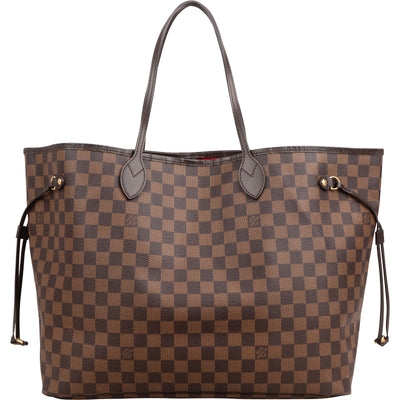 Louis Vuitton Monogram Damier Ebene Canvas Neverfull GM Shoulder Bag