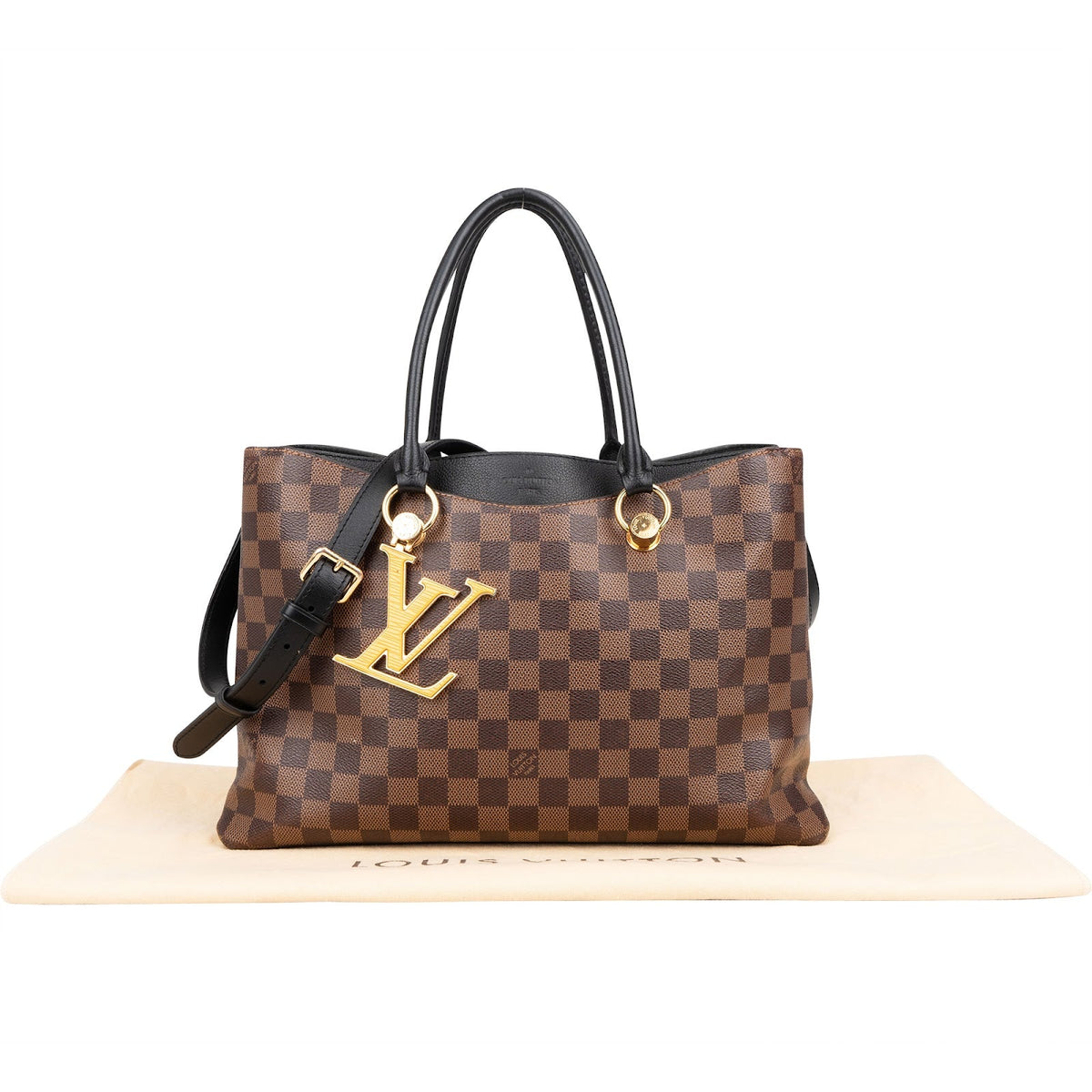 Louis Vuitton Monogram Damier Ebene Riverside Handbag