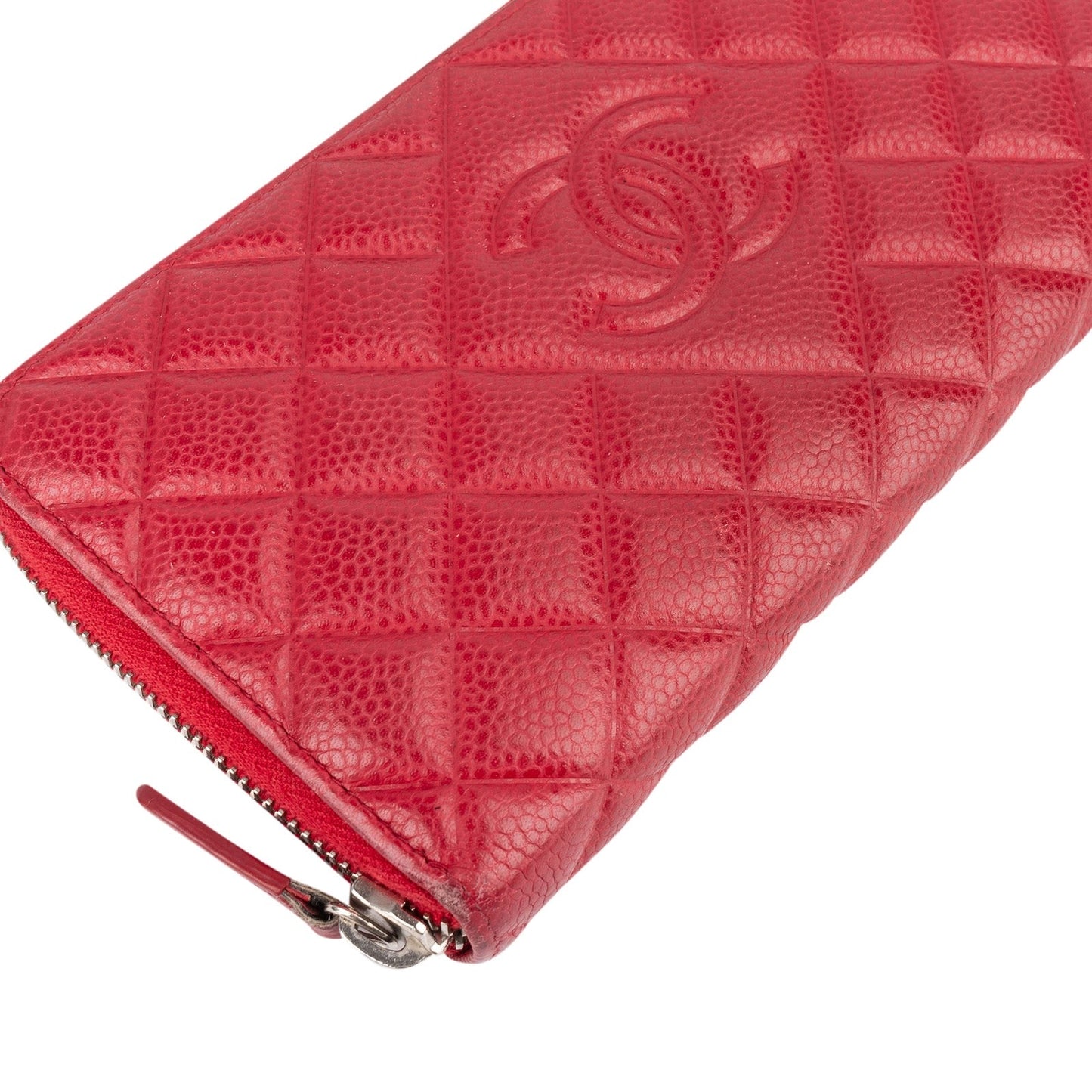 Chanel Quilted Caviar Leather CC Wallet