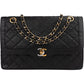 Chanel Quilted Lambskin Bicolor Double Flap Shoulder Bag