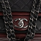 Chanel Quilted Lambskin Bicolor Jumbo Single Flap Shoulder Bag