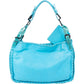 Bottega Veneta Blue Leather Snake Cervo Hobo Shoulder Bag