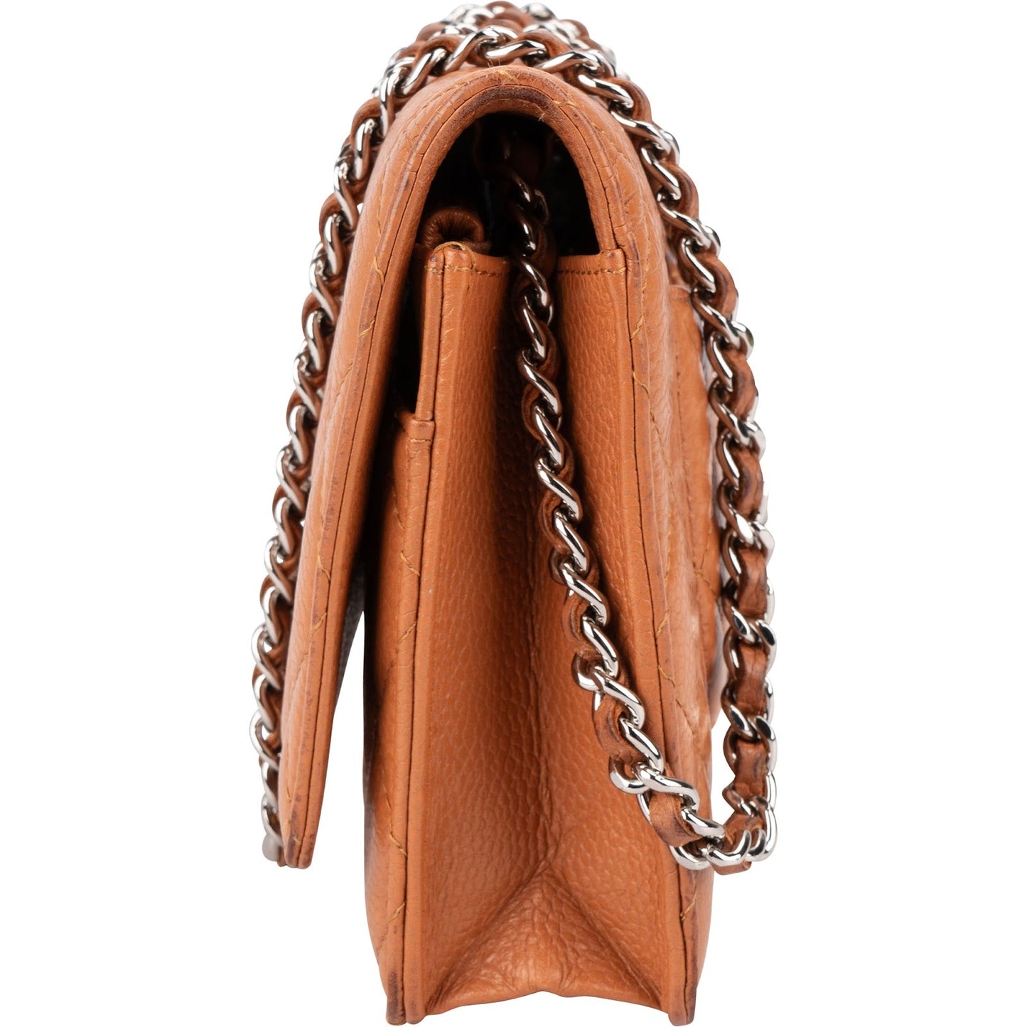 Chanel Quilted Caviar Leather Wallet On Chain Crossbody Bag