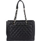 Chanel Quilted Caviar Leather Grand Shopping Tote Shoulder Bag