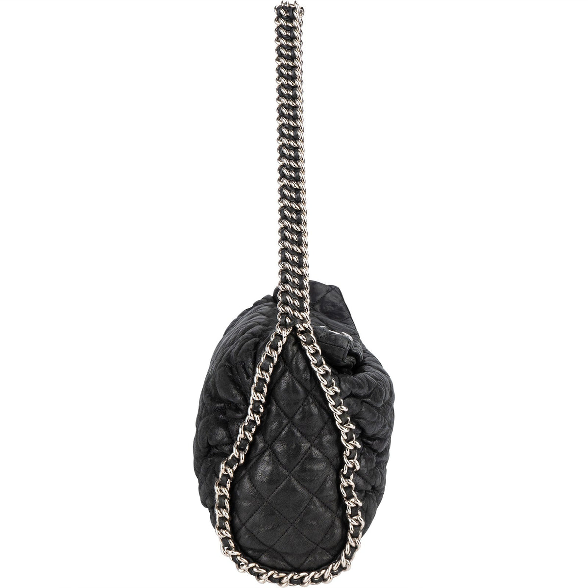 Chanel Quilted Calfskin Bubble Jumbo Single Flap Shoulder Bag